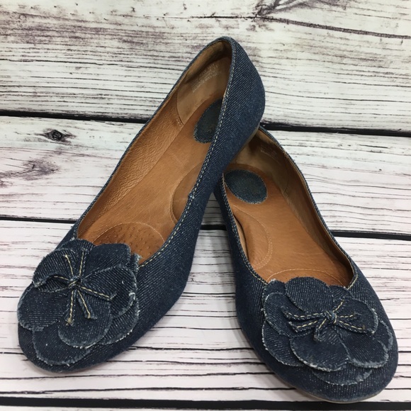 CLARK'S Denim Ballet Flat - Picture 1 of 8
